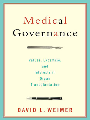cover image of Medical Governance